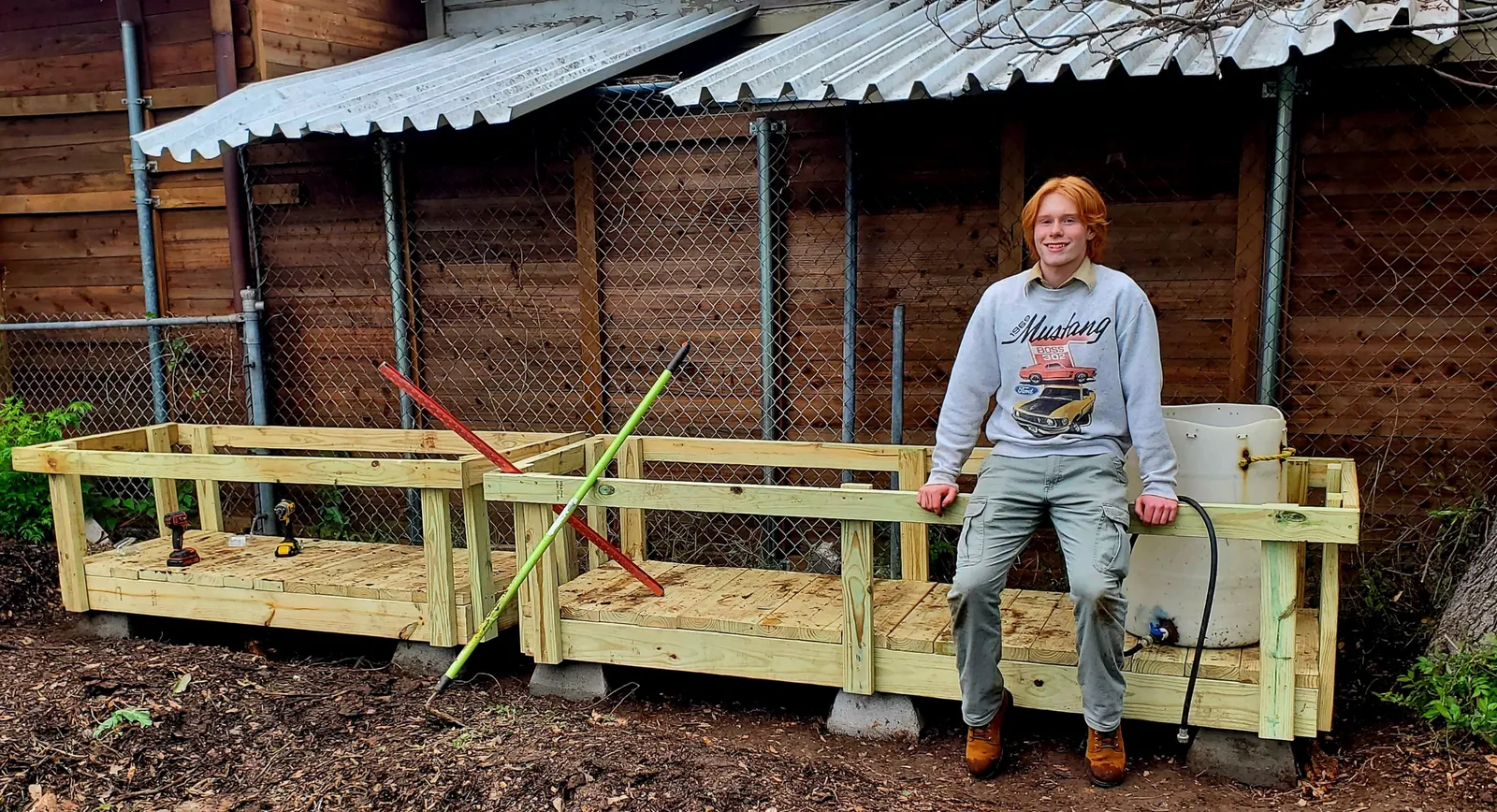 Finished rainwater collection platform