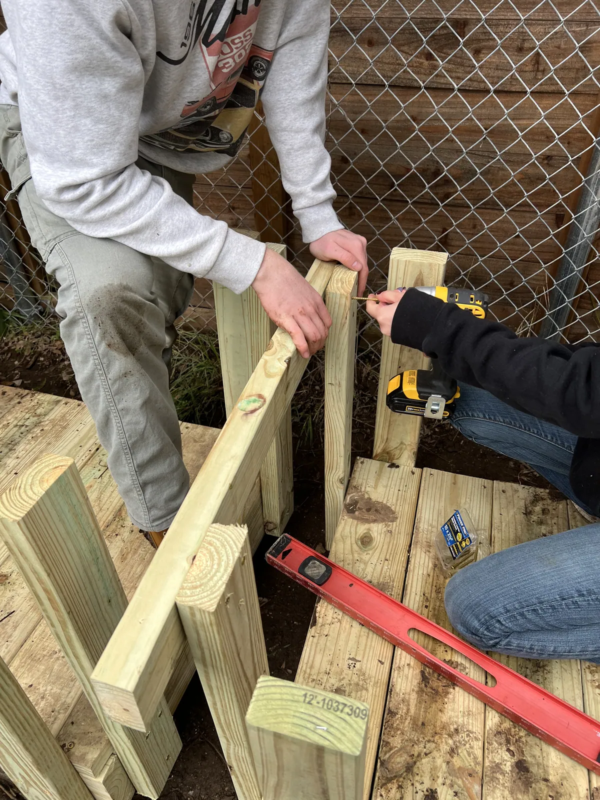 Installing platform railings