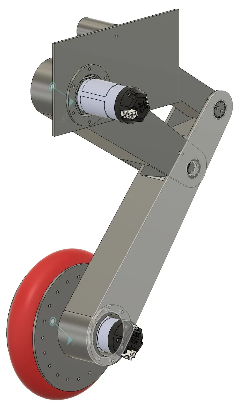 Swerve module side view CAD